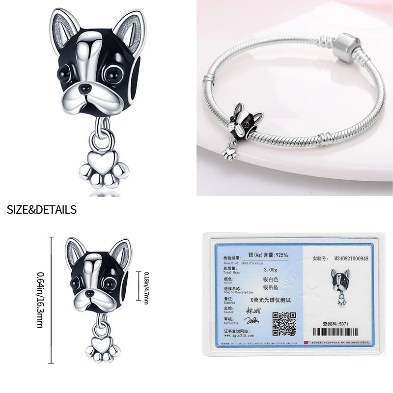 S925 Sterling Silver Owl Squirrel Bear Hedgehog Cute Animal Series Creative Charms Beads Fit Pan Original Bracelets DIY Jewelry