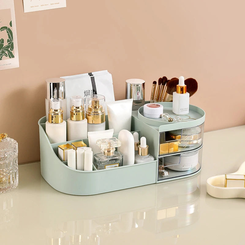 Clearance_Table Makeup Storage Box Cosmetic Storage Organizer Jewelry Nail Polish Dormitory Makeup Container Desktop Sundries St